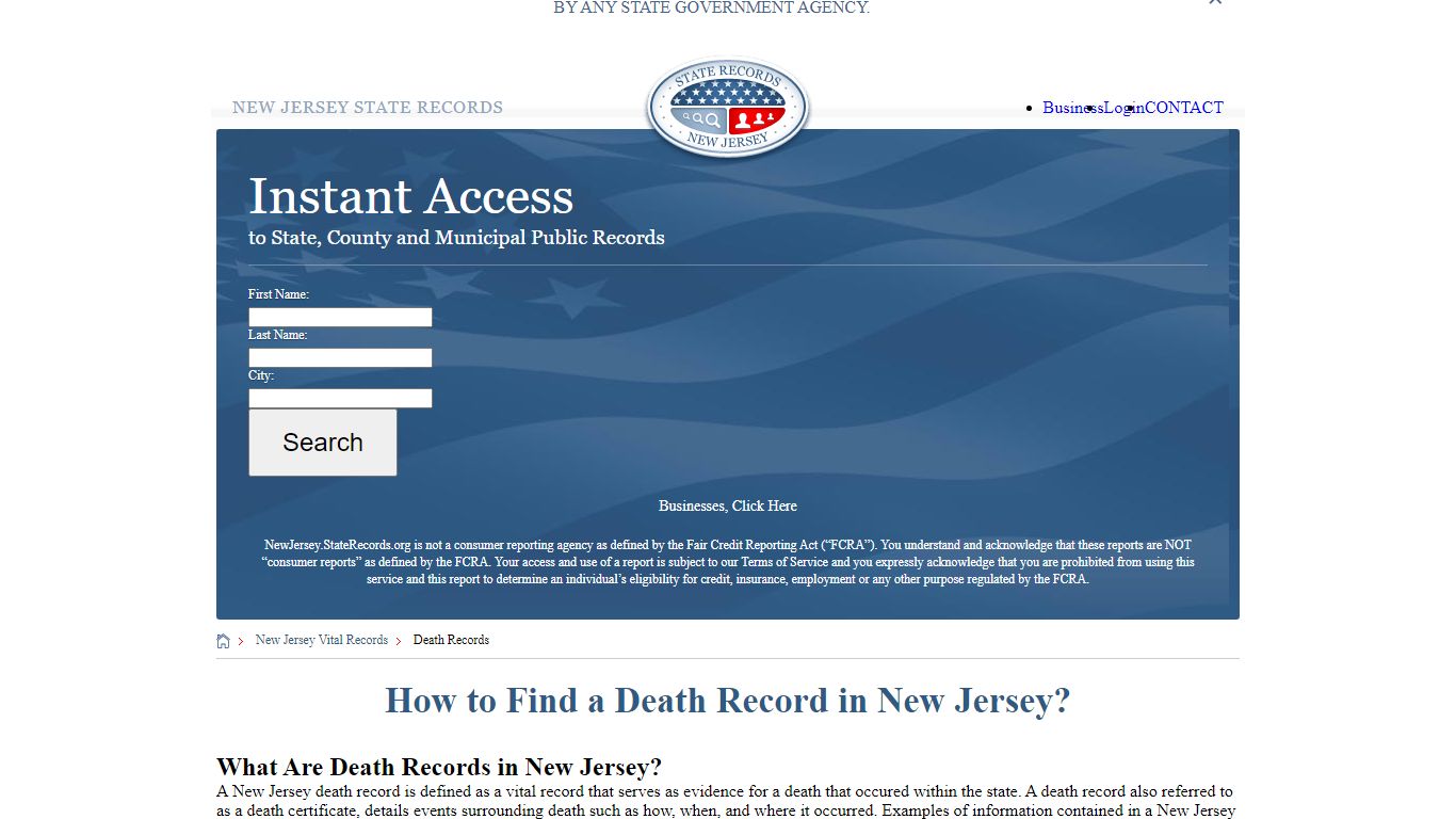 How to Find a Death Record in New Jersey? - State Records