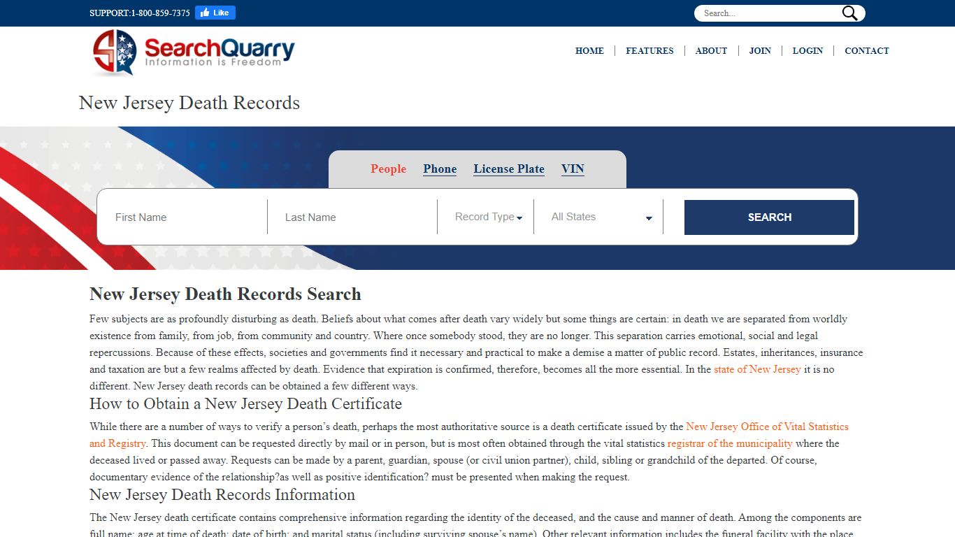 New Jersey Death Records | Enter a Name to View Death Records Online