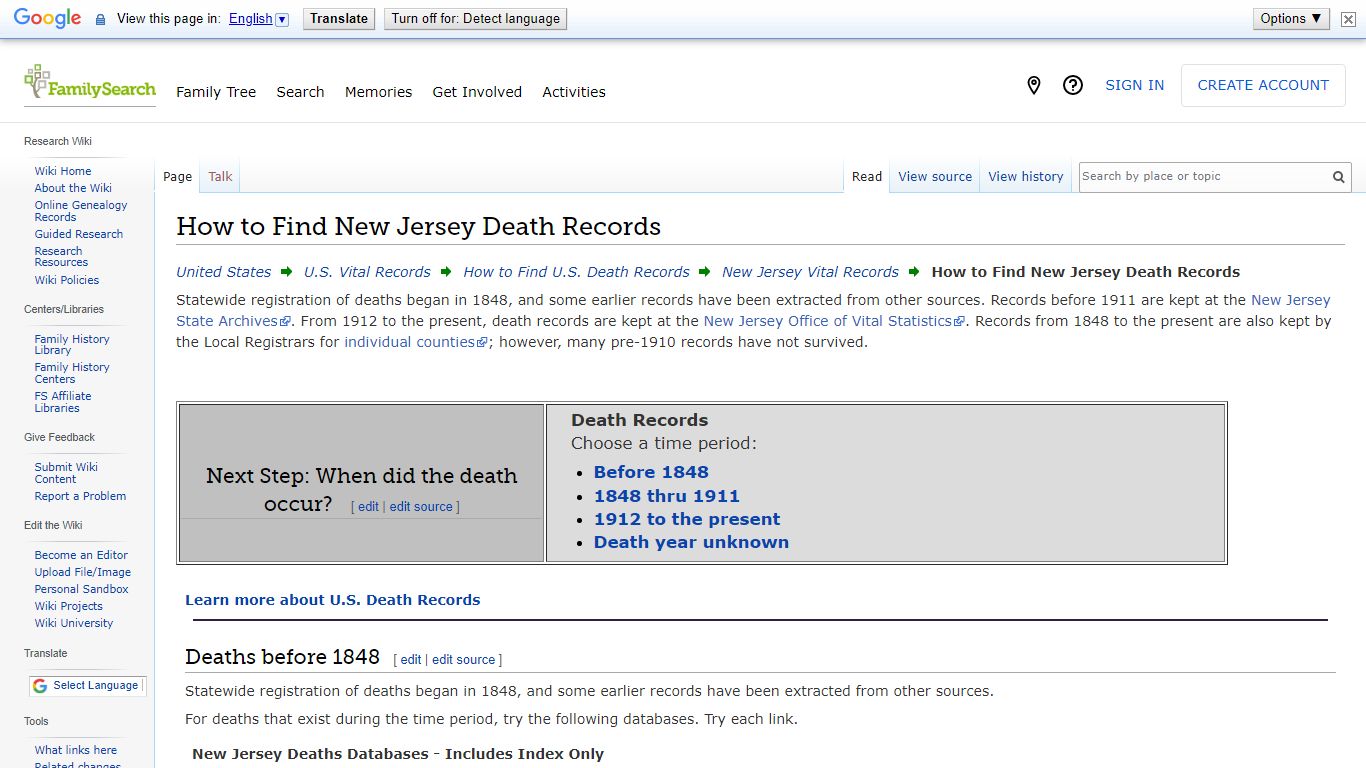 How to Find New Jersey Death Records • FamilySearch